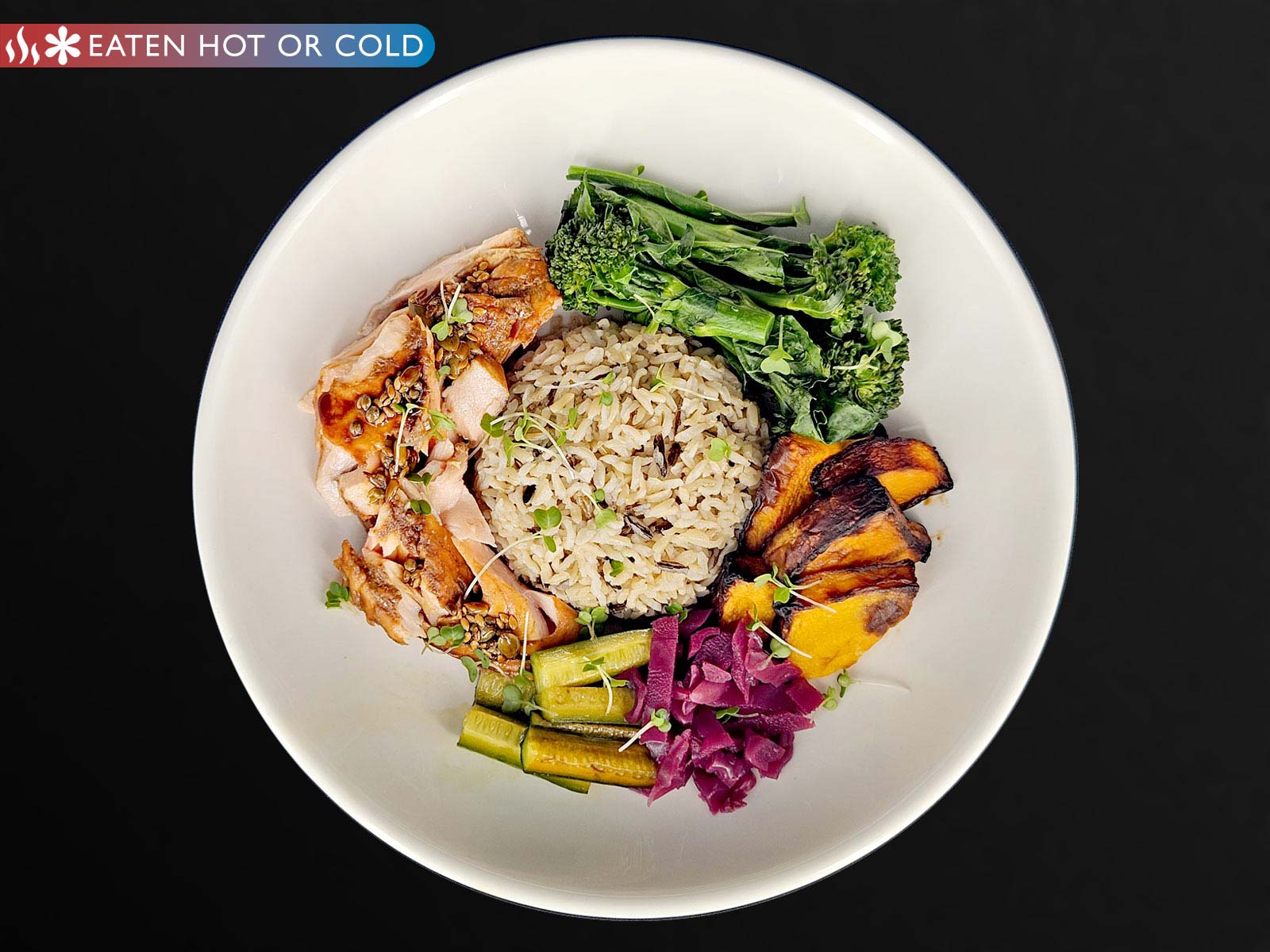 Salmon Rice Bowl with Soy & Lemon Dressing