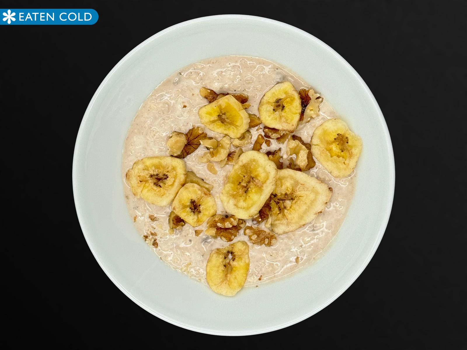 Overnight Oats with Banana, Yoghurt & Walnuts