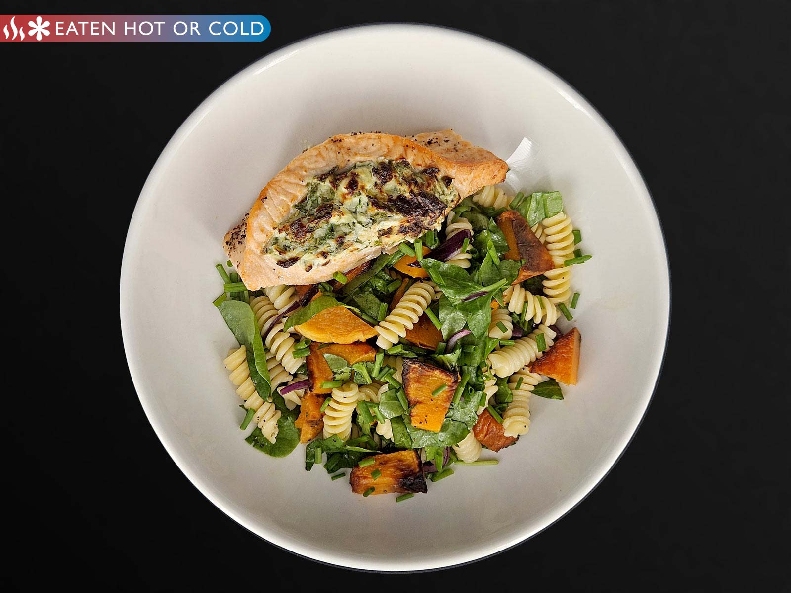 Creamy Stuffed Spinach Salmon with Pasta Salad