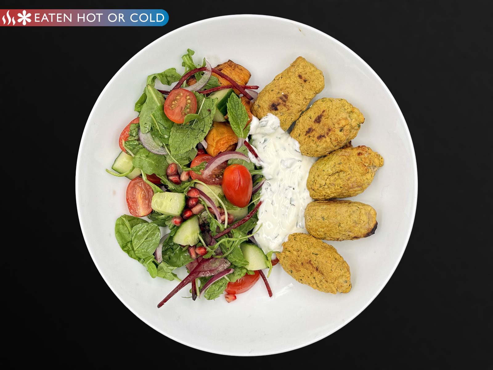 Turkey Tikka Kebab, Kachumba Salad